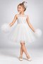 Girl's Tulle Skirted Bow Evening Dress Graduation Dress Ak2620