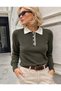 Women's Polo Neck Basic Knitwear Sweater
