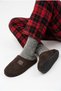 Men's Suede Textured House Slippers Closed Toe Open Back Soft Plush Winter Comfortable Slippers - 5