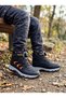 Boy's Mechanism Lace-Up Fur Lined Non-Slip Sole Winter Boots