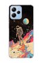 Poco M6 Pro 5g Compatible Astronaut Space Walk Printed Transparent Phone Case