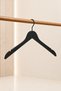 Black Wood Look Plastic Clothes Hanger Garment and Clothing Hanger - 2