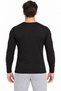 Men's Thermal Underwear Top Long Sleeve Crew Neck Black Winter Underwear - 2