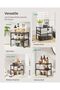 Spice Rack, Cabinet Shelf Organizers, Shelf Organizer, Countertop Organizer, Shelf Riser, Stackable, - 6