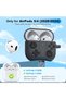 غطاء سيليكون لسماعات AirPods 5 و AirPods 4 بتصميم وحدة التحكم في الألعاب - رمادي - 2