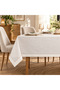 Cream Linen Tablecloth – Stylish Dining and Living Room Table Cover