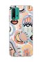 Redmi 9t Compatible Abstract Face Eye Printed Transparent Phone Case