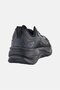 Men Brand Logo Lace Up Running Shoes, Black - 3
