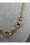Modern Geometric Design with Interlocking Ring Detail Chain Stylish Women's Necklace - 2