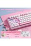 B98 PRO 96% Wireless Mechanical Keyboard(Pink, Candy Switch) - 6