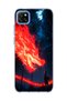 حافظة هاتف شفافة متوافقة مع Redmi 9C مطبوعة بطبعة Forest of Fire Dragon