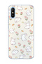 Redmi 9A Compatible Cute Rabbit Flower Printed Transparent Phone Case