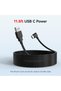سلك طاقة USB Type-C بطول 11.5 قدم لكاميرا السيارة، للطاقة فقط، بدون وظيفة نقل البيانات - 3