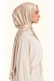 Draped Sandy Shawl - Ecru - 4