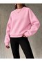Women's 3 Thread Crew Neck Raglan Sleeve Oversize Sweatshirt 0320