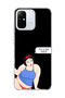 Redmi 12C Compatible Funny Princess Black Printed Transparent Phone Case