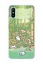 Redmi 9A Compatible Bamboo Forest Dogs Printed Transparent Phone Case