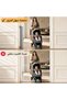 Retractable Baby Gate with Dual Locking System, One-Handed Operation, Adjustable Width, Durable Mesh - 4