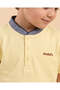 Boys Lemon Mandarin Collar Polo Shirt - 3