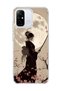 Redmi 12C Compatible Geisha Full Moon Printed Transparent Phone Case