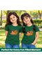 Girls Diwali T-Shirt | Cotton Tee | Round Neck Short Sleeve Festive Wear - 6