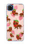 Redmi 9C Compatible Strawberry Sausage Dog Printed Transparent Phone Case