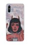 Redmi 9A Compatible Horned Girl Cloud Printed Transparent Phone Case