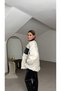 Leather Collar Detail Puffer Coat - 4