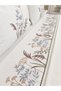 Botanical Embroidered 100% Cotton Double Pique Duvet Cover Set - 6