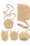 Flower Shaped Wicker Children's Bag - 4
