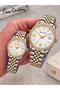 Couple Lover's Watch 24 Months Warranty Stainless Steel Strap 3 Atm Special Box and Gift Package Vs.Blkt.1264