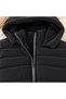 Special Production Nova Fabric Boy's Hooded Coat Black Color Zippered Winter Thick Coat - 4
