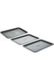 3pcs cookie sheet set small grey marble