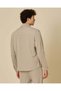 Men Beige Utility Shacket - 3
