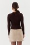 Sandy Blouse with Collar Buckle Brown - 5