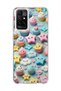 Redmi 10 2022 Compatible Pastel Cake Star Printed Transparent Phone Case