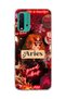 Redmi 9t Compatible Aries Sign Printed Transparent Phone Case