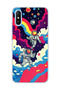 Redmi 9A Compatible Astronaut and Rainbow Printed Transparent Phone Case