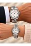 Couple Lover's Watch 24 Months Warranty Stainless Steel Band 3 Atm Custom Box and Gift Package Vs.Blkt.1265 - 3