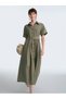 Rochie maxi, kaki - 4