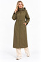 Waist-Tie Hooded Lined Cap - 2