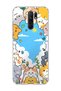 Redmi 9 Compatible Cats Blue Sky Printed Transparent Phone Case