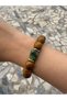 Natural Stone Bracelet (Wood Jasper - Olivine Stone) - 2