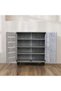 Ricky Shoe Rack Cabinet 14 Pairs 2 Door 3 Shelves Shoe Sto - 5
