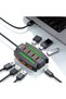 10-Port USB 3.0 Hub with Power Adapter, High-Speed Multi Hub Splitter with 3.9ft Cable, Compact Mult
