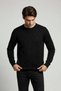 İnterview 0 Yaka Regular Fit Basic Black Knitwear Sweater - 5