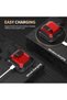 حافظة متوافقة مع AirPods 5 و AirPods 4 مع قفل آمن ومتين، باللون الأحمر - 4