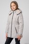 Girl's Coat with Plush Inside and Waist Belt - 26K 5075