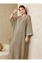 Rochie maxi, bej - 3