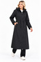 Waist-Tie Hooded Lined Cap - 3
